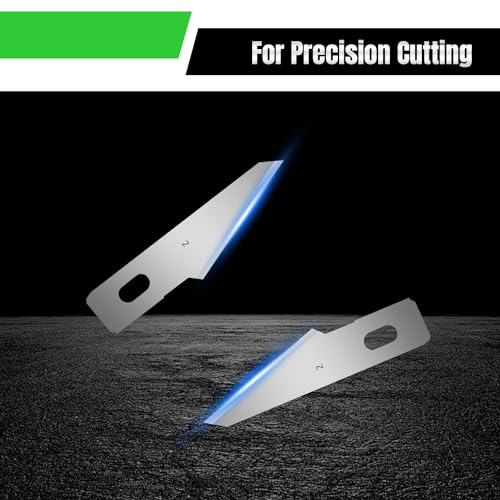 120 Pcs Exacto Knife Blades, #2 High Carbon Steel Hobby Knife Blade Refills Hobby Knife Replacement Blades for Craft, Scrapbooking, Stencil - size: #2
