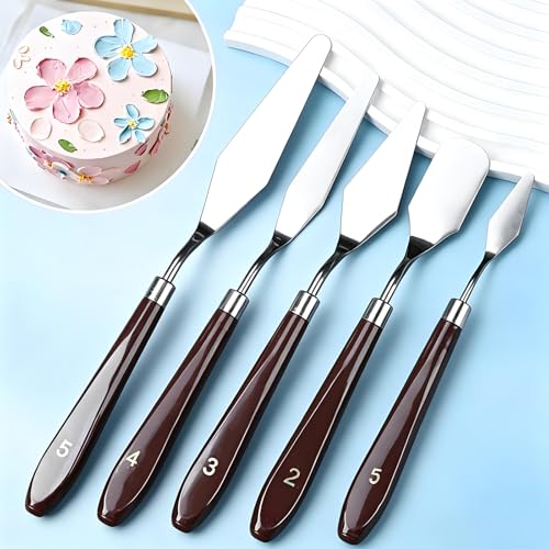 15 Pieces Artist Painting Knife Set, 9 Stainless Steel Palette Knives & 6 Plastic Ceramic Scrapers, Art Spatula Tools for Oil Acrylic Watercolor