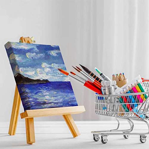 9.4 Inches Tall Wood Easels Set of Tabletop Display Easels, Art Craft Painting Easel Stand for Artist Adults Students (6pack) - style: 6pack