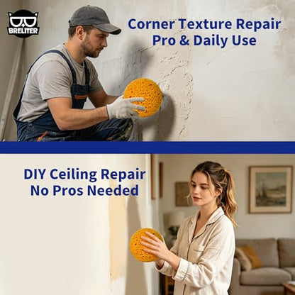Breliter Knockdown Texture Sponge 2 Pack 15x15x6cm Large Paint PU Sponges