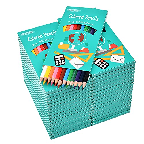 Rarlan Colored Pencils Bulk, 12 Assorted Colors, Pack of 36, 432 Count | Pre-sharpened Colored Pencils, Coloring Pencils for Kids & Teachers, Back to School Supplies, Classroom Prizes
