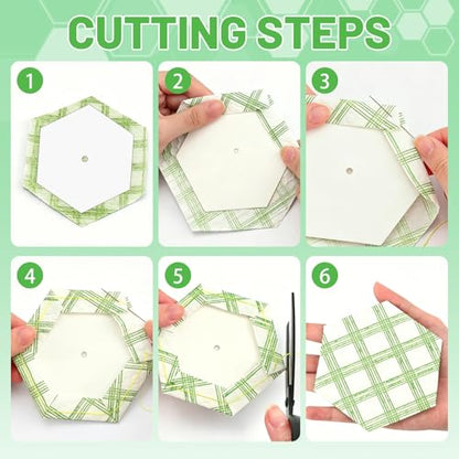240 PCS Hexagon Piecing Paper Templates, 1.5" White Paper templates, Quilting Templates Accessories for DIY Patchwork Crafts and Sewing Supplies - size: 1.5 Inch- 240 pcs Hexagon
