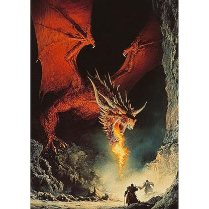 Auremi Dragons Diamond Art Painting, 5D Animals Diamond Painting Kits, Full Drill Diamond Dots Paintings for Beginners, Crystal Art Painting Kits for Home 30x40 cm - color: Diamond Painting 004