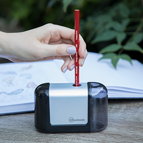 OfficeGoods Mini-Pro Electric Pencil Sharpener, Cordless, Black - color: Black