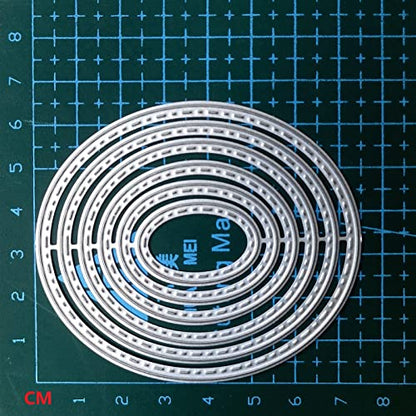 Cutting Dies Stencil Triangle Square Rectangle Round Ellipse Metal Mould for DIY Scrapbook Album Paper Card - style: Basic dies set