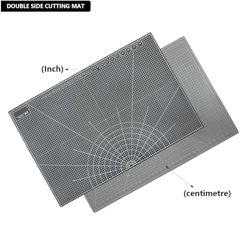 35" x 23" Self Healing PVC Cutting Mat, A1-Black or Gray - color: A1-Black or Gray