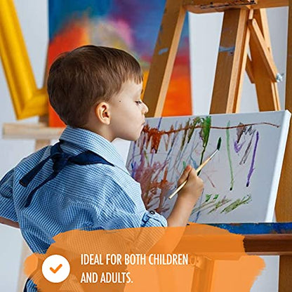 Neliblu White Canvases for Painting - Pack of 12, Assorted - Cotton Painting Canvas Boards for Oil and Acrylic Painting, Art Canvas for Dry and Wet Canvas Painting-Perfect White Canvas Board for Kids