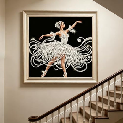 Pearl Diamond Painting Kits for Adults, Diamond Art for Elegant Dancer - color: PL05-1