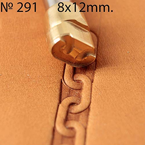DandS ltd Leather Stamp Tool, Chain, Professional Steel Craft Tool for Leatherworking, Embossing, Carving & Stamping Leather Projects, Belts Wallets & DIY Projects Compatible with Mallet #291 - color: Chain 0.47 X 0.31"