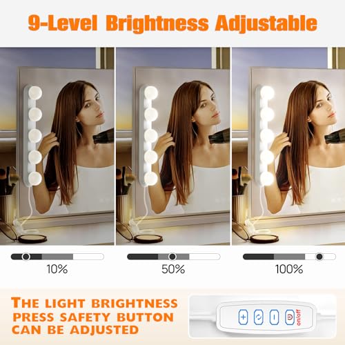 Makeup Light,Portable Led Vanity Lights | 3 Colors Lighting Mode Adjustable & Dimmable for Vanity Table Dressing Room Mirror
