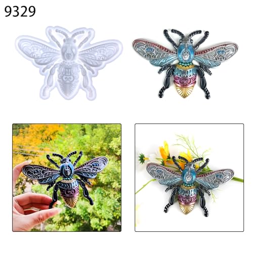 3D Resin Casting Molds Set, Decorative Bee and Butterfly Wall Art Silicone Molds, DIY Craft Making Tools, Epoxy Resin Silicone Mould