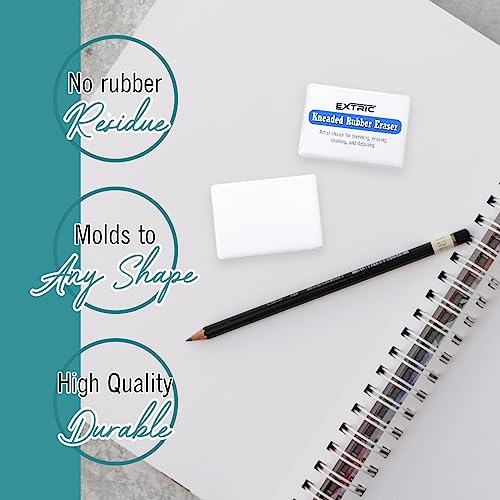 Kneaded Erasers for Artists, Erasers Medium Size, Kneaded Art Eraser 4 Pack Great for Sketching, Drawing and Shading