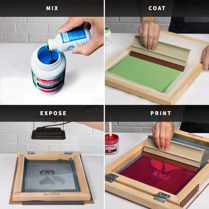 Speedball Intermediate Screen Printing Kit - Make Your Own Custom T-Shirt Prints - 2 Fabric Inks, Silk Screen Frame, Drawing Fluid, Squeegee, Instructions - Made in USA