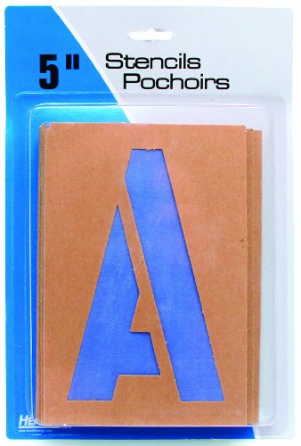 Headline Sign 5in. Stencil Kit, Caps/ Numbers - size: 5 Inch, style: Letters/Numbers/Symbols