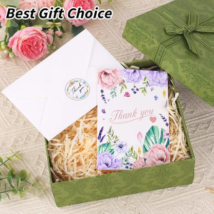 UZLU 150 Sets 5 x 7 Inch Watercolor Cards with Envelopes and Stickers - size: 5*7 in