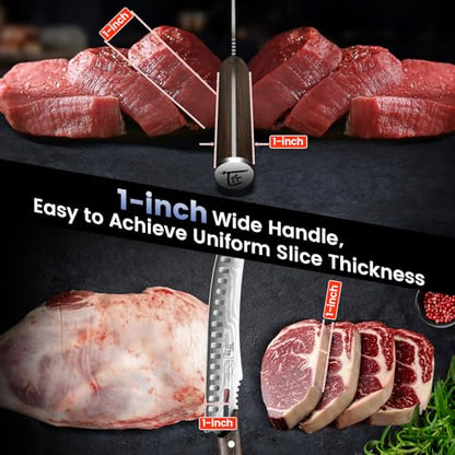 SYOKAMI Butcher Knife Set, Cleaver, Breaking & Boning Knife for Meat & BBQ - size: 3 PCS Set