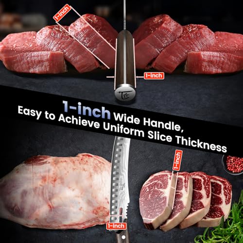 SYOKAMI Butcher Knife Set, Cleaver, Breaking & Boning Knife for Meat & BBQ - size: 3 PCS Set