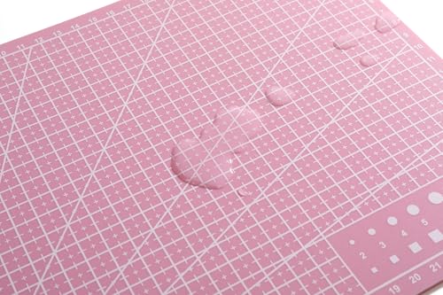 New A3 Double Side Craft Cutting Mat Cutting Board Sewing Pad Artist Carving Tools Handmade Crafts DIY Props (Pink) - color: Pink