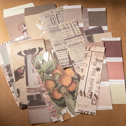 YagCu Scrapbook Kit for Beginners, Aesthetic Junk Journal Supplies, Scrapbooking and Journaling Materials, Bullet Journals Stationery, Planner DIY Arts Craft Paper, Women Adults - color: Plant