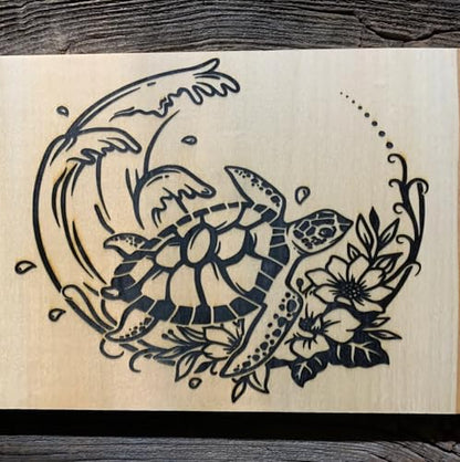Sea Animal Stencils Reusable Turtle Shell Fish Stencil Jellyfish Octopus Dolphin Stencils for Painting on Wood Furniture Fabrics - style: Sea Animal