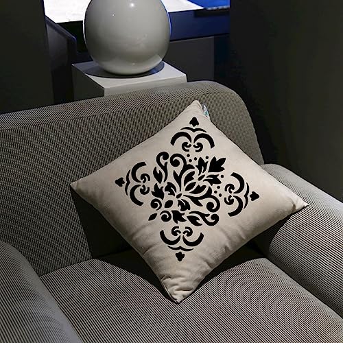 4 Pcs Large Pattern Mandala Stencils Reusable Mandala Dot Painting Templates DIY Floral Spray Paint Stencil Drawing Craft Stencil for Wood Wall Tile Floor Canvas Fabric Furniture Rock Concrete (8x8) - color: Modern style