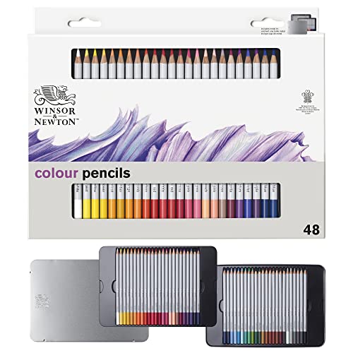 Winsor & Newton Studio Collection, Color Pencils, Set of 48 - style: 48 Color Pencils