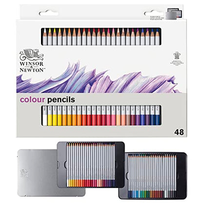 Winsor & Newton Studio Collection, Color Pencils, Set of 48 - style: 48 Color Pencils