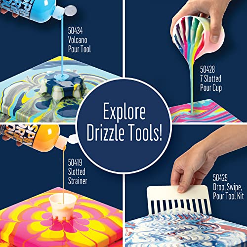 FolkArt Drizzle Pour Cup, 3-Slotted Divided Pour Cup Perfect for Fluid Paint Pouring Arts and Crafts Projects, 50426 - style: 3 Slot Pour Cup