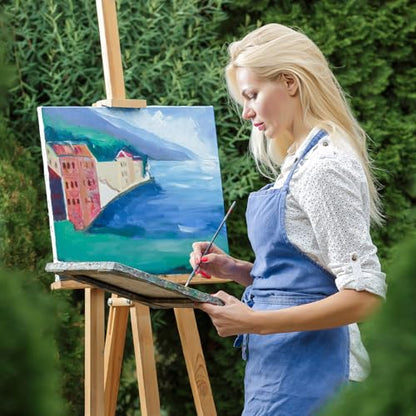 Stretched Canvases for Painting, 8 Packs 9X12 Inch Canvases for Acrylics,Oils & Other Painting Media, 5/8 Inch Profile 100% Cotton Primed Artist Framed Canvas - size: 8 Pack - 9×12IN