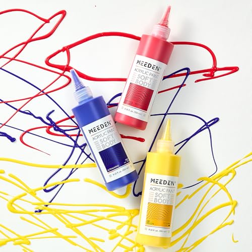 MEEDEN Vandyke Brown Acrylic Paint: Matte Finish 250ml/8.45oz Soft Body | Bulk Acrylic Colors in Ergonomic Bottle - Fluid Flow Art Paints for Artists Canvas Painting - color: Vandyke Brown