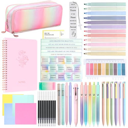 SHINYHARBOR 52Pcs Bible Study Supplies, Multicolor - color: Multicolor
