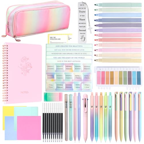 SHINYHARBOR 52Pcs Bible Study Supplies, Multicolor - color: Multicolor