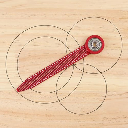Circle Maker Compass, Woodworking Compass Precision Alloy Scribe Tool, 360° Round Marking Gauge for Carpenter Student Architect