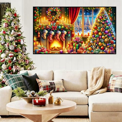 Extra Large Diamond Painting Kits for Adults, 5D Diamond Art Kits 28x16 In - color: Large Diamond Painting Christmas