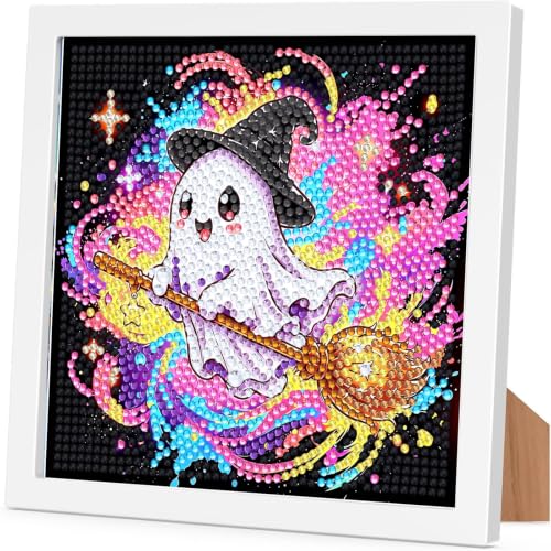 Arttoplus Halloween Diamond Art Painting Kits for Kids with Frame 7x7inch - color: CC1247-US
