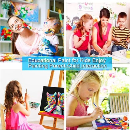 Paint by Numbers DIY Acrylic Painting Kit for Kids & Adults Beginner – 16" Wx20 L Colorful Bird Pattern - color: Bird