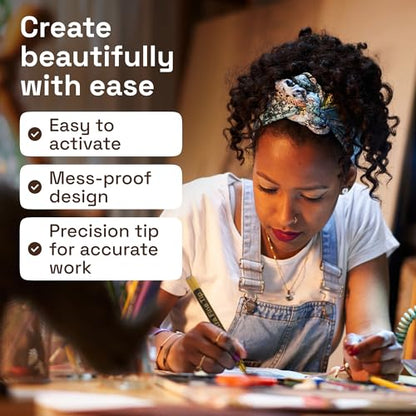ARTISTRO Gold Paint Pens - Extra-Fine Tips - Set of 5 - color: Gold