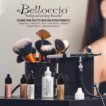 Belloccio 4 Ounce Bottle of Makeup Airbrush Cleaner | Cleaning Solution, Cleans Airbrush Makeup Foundation, Blush, Highlighter - Clean Cosmetic Makeup Brushes, Paint - size: 4 Fl Oz (Pack of 1)