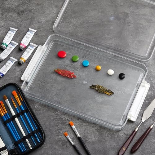 Nuanchu 1 Pcs 9 x 12 Inch Glass Palette for Oil Painting, Clear - color: Clear, size: 9x12 Inch