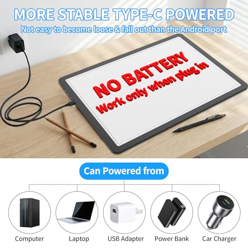 LEACUBER A3 Tracing Light Box with Bag, Magnetic Diamond Art Light Board with Side Buttons, Super Bright Light Pad for Diamond Painting, Corded Light Table for Sketching, Drawing, Weeding Vinyl - size: A3 with Carry Bag