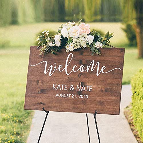 Easel Stand for Sign 63'' Art Easels for Display Wedding Welcome Poster Stand Portable Floor Metal Easel Black 3 Pack - style: Black 3 Pack