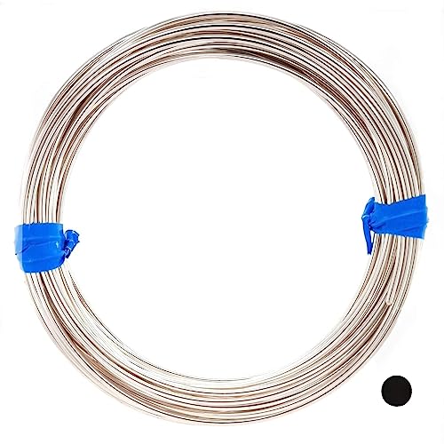 925 Sterling Silver Wire, 18 Gauge, Round, Dead Soft, 15FT by CRAFT WIRE | Sterling Silver Wire for Jewelry Making, Wire Wrapping, Solid 925 Sterling Silver, High Quality Made in USA - size: 18 Gauge, style: 15 Feet