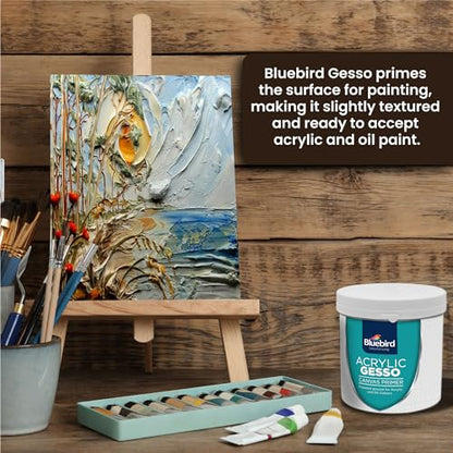 BLUEBIRD Modeling Paste 28.2Oz & Heavy Gesso Primer 28.2Oz Full Tub