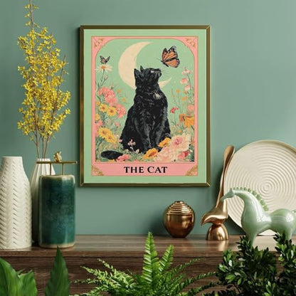Black Cat Paint by Numbers for Adults - Cat Paint by Number on Canvas - color: MT22832