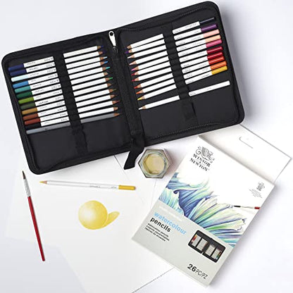 Winsor & Newton Studio Collection Artist Pencils, Watercolor Pencil Wallet, Set of 26 - style: 26 Watercolor Pencils