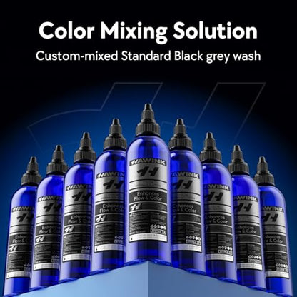 Tattoo Ink Color Mixing Solution, 2PCS Cool-Toned Shading Solution 8OZ and Color Mixing Solution 8OZ Premium Shading Solution TS701-240KIT