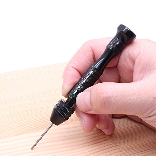 Precision Pin Vise Hand Drill Manual w/Micro Twist Drill Bits Set 0.5-3.0mm | Rotary Tool Craft Drill for Jewelry Making, Wood, Plastic, Resin, PCB,Miniature, Beads, Clay Etc Manual Making DIY Drilling
