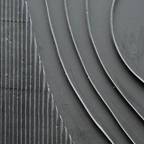 NANKAI Art Hand-Painted Thick Texture Black Minimalist Oil Painting Large Home Wall Decorative Art Oil Painting 45x30 inches - color: Nkhb173