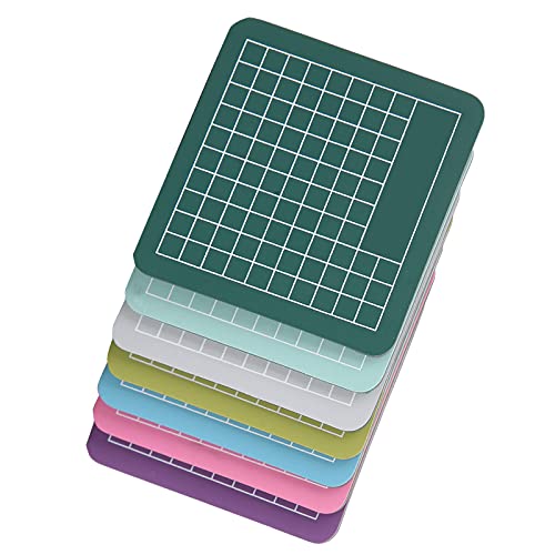 Self Healing Cutting Mat 7 Pack 2.4x2.4 Inch Mini Craft Mat for Paper Cutting Stamping, Precision Carving Desk Saver, Portable Hobby Mat for Model Making Sewing