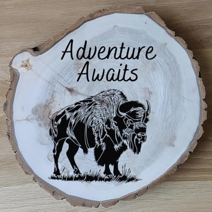 Bison Wood Burning Stencils Western Stencils 12" - style: Bison